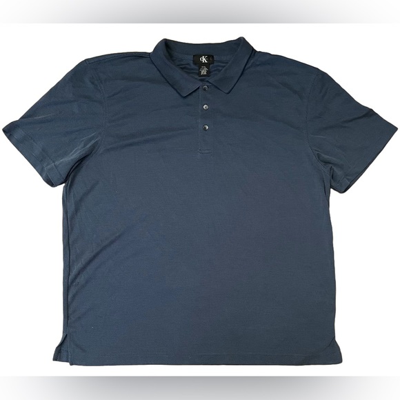 Calvin Klein Blue Polo Shirt Classic Style XXL - Picture 1 of 3